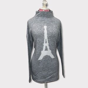 Cupcakes & Cashmere Grey Eiffel Tower Sweater Multiple Sizes.